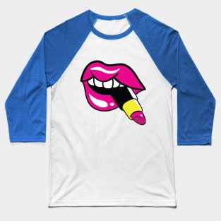 Lipstick Junkie Baseball T-Shirt